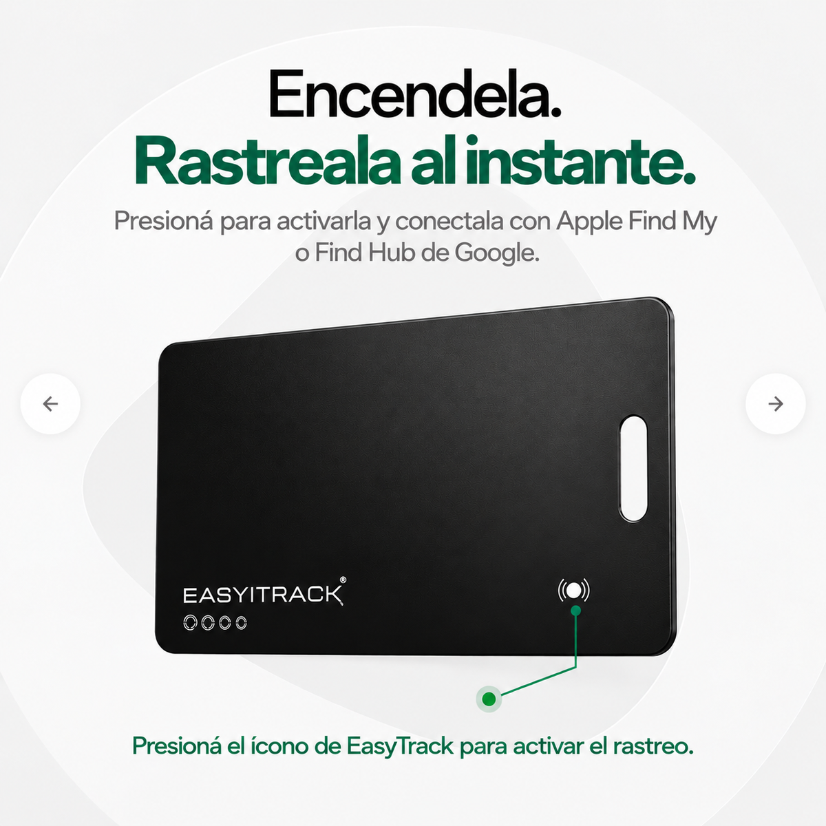 EasyTrack® Tarjeta Localizadora