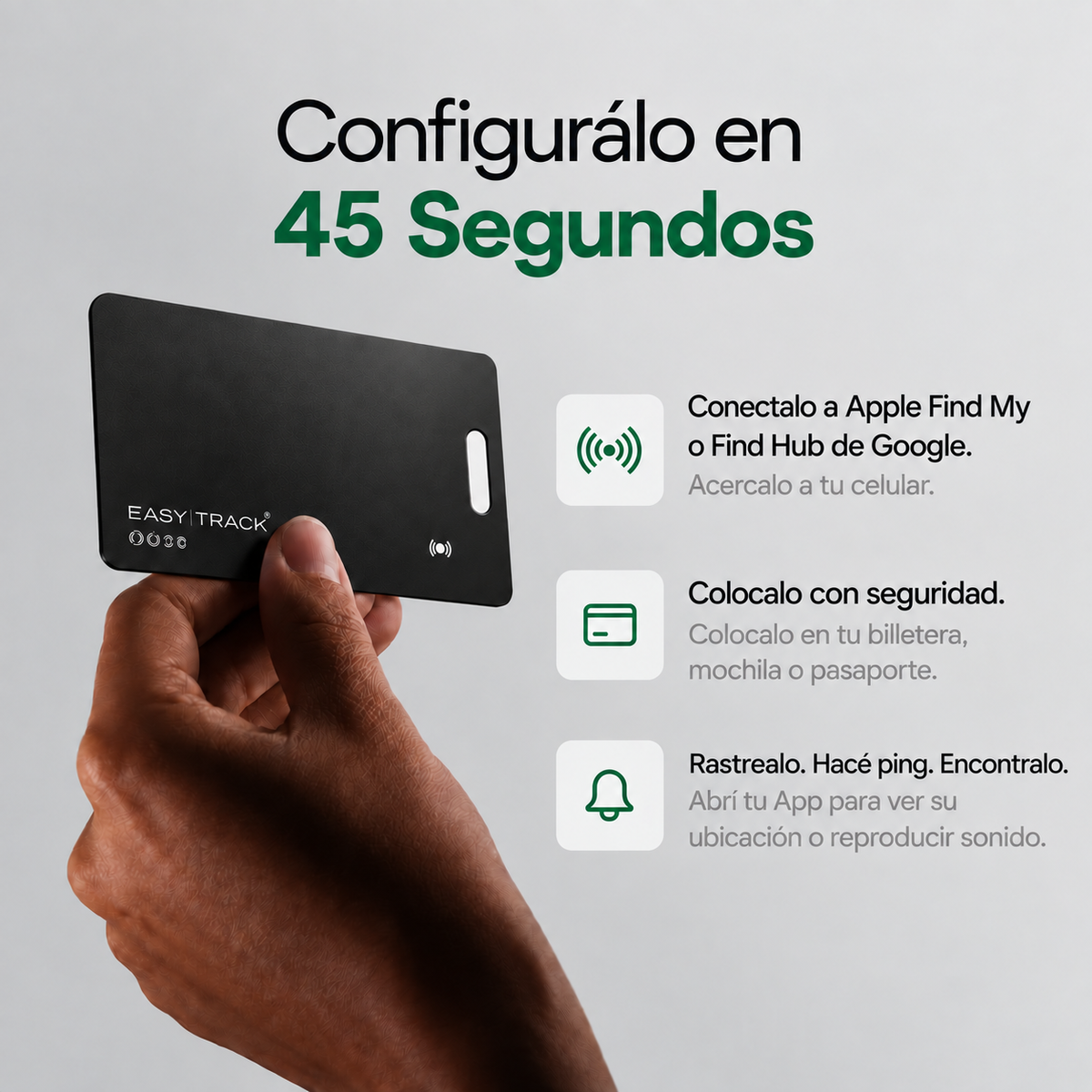 EasyTrack® Tarjeta Localizadora